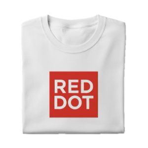 Red Dot Asset Management branded T-shirt merchandise for clients